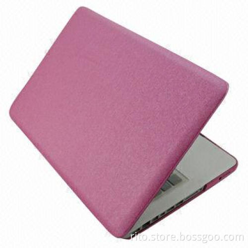 Pink Color PU Leather Hard Case for New Macbook Pro 15-inch, with Retina Display
